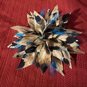 Chicos Fabric Flower Pin/Lapel